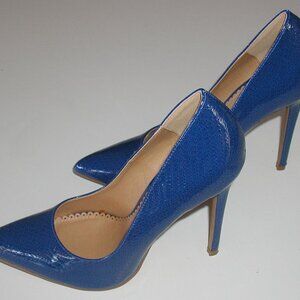 Blue high heels